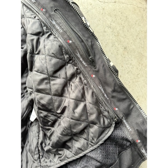 Joe Rocket Yamaha Leather Motorcycle Jacket Size 44 Racing Dunlop Ohlins - Picture 4 of 8